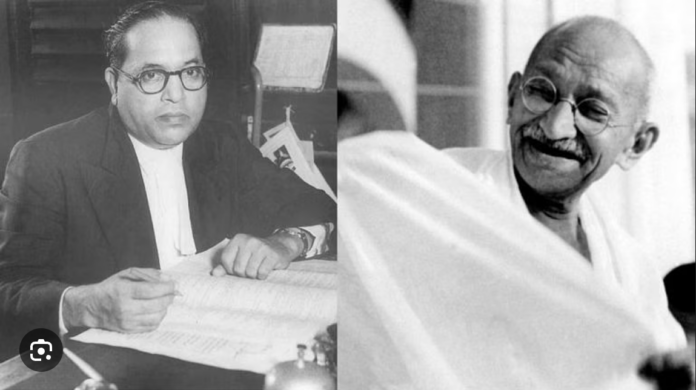 Mahatma Gandhi and Ambedkar